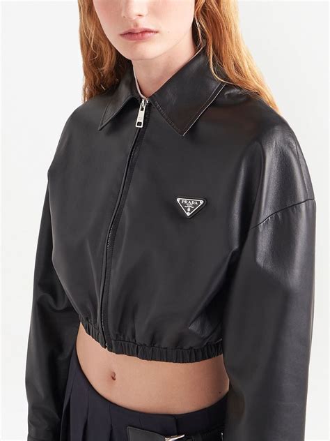 prada crop jacket womens|Prada winter jacket for women.